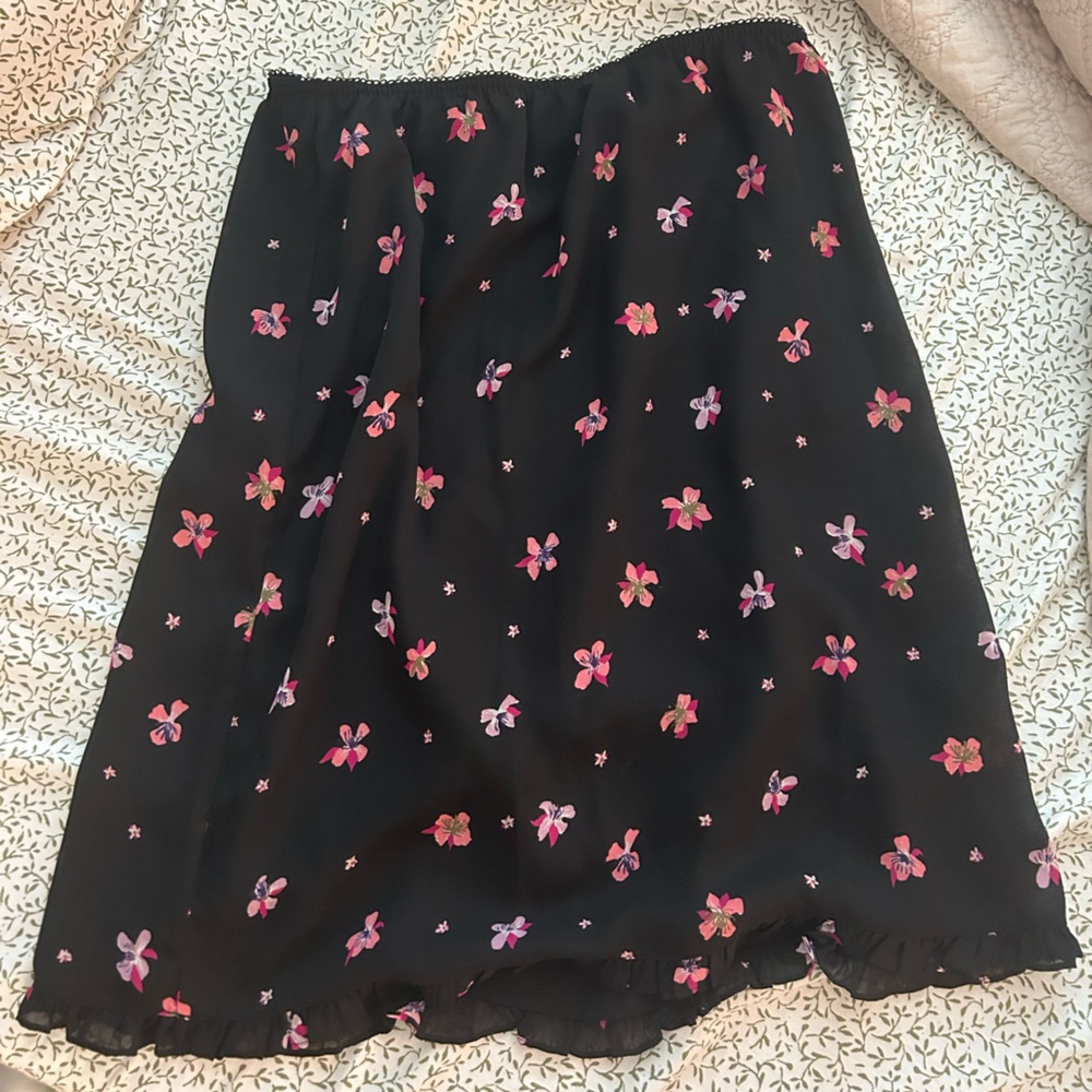 Kathy Ireland Pink and Red Mini A-Line Skirt